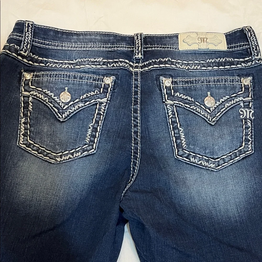 Miss Me Dark Blue Chloe Boot Jeans - Picture 8 of 16